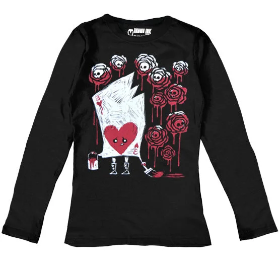 Painting The Roses With Blood Women Long Sleeve Tshirt