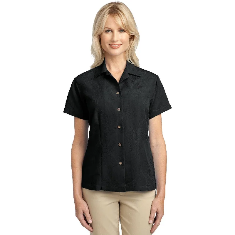 CLOSEOUT - Port Authority Ladies Patterned Easy Care Camp Shirt