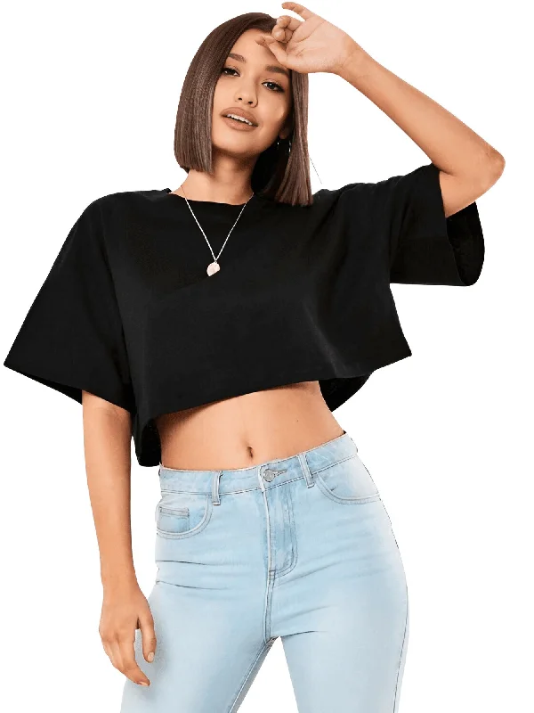 Sporty Chic Crop Top For Women