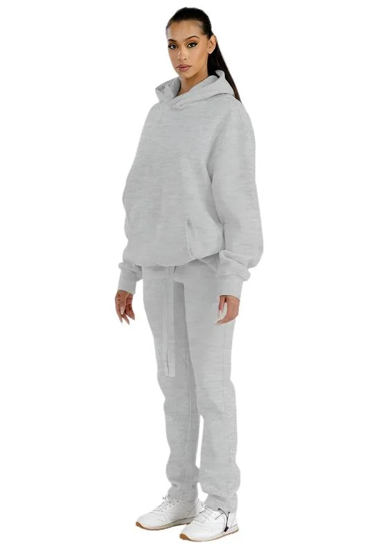 Premium Cotton Blend Hoodie 2PC Set