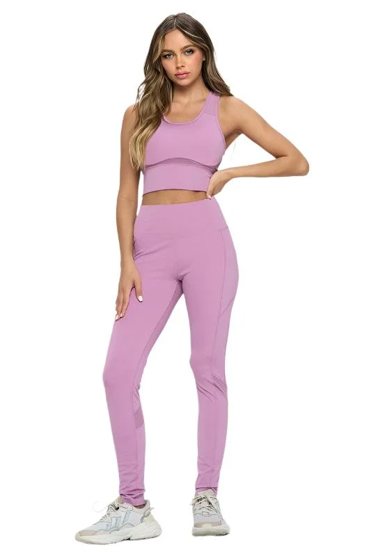 Women's Two Piece Activewear Set Cut Out Detail