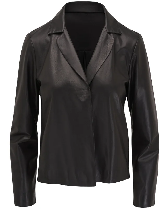 Black Leather Knack Jacket