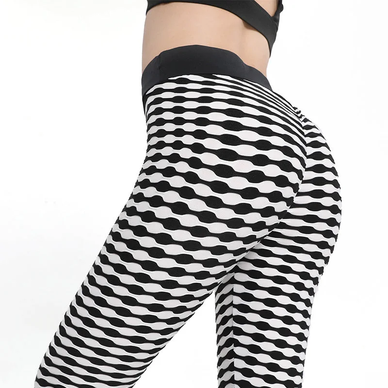 Sexy Striped Running Leggings for Women