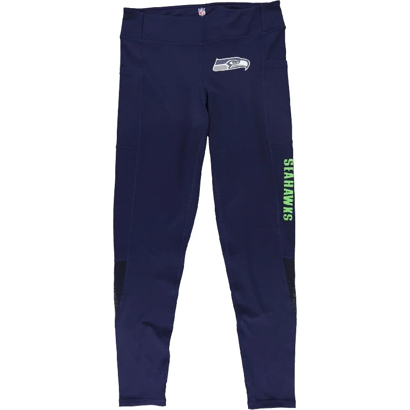 MSX Womens Seattle Seahawks Compression Athletic Pants, Blue, Small