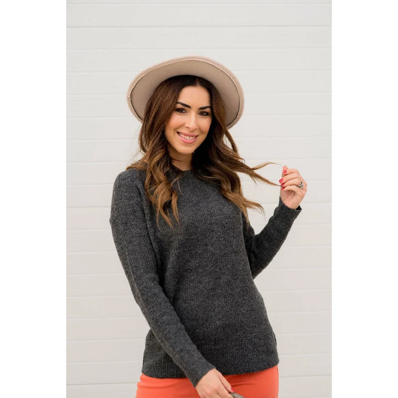 Basic Ribbed Knit Sweater