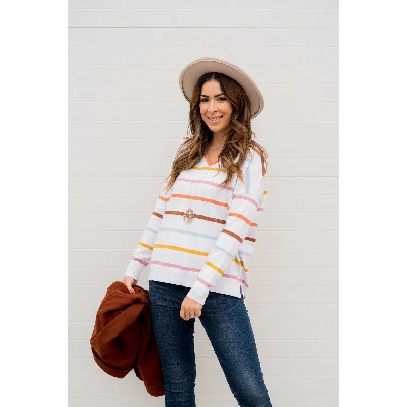 Bright V Neck Sweater