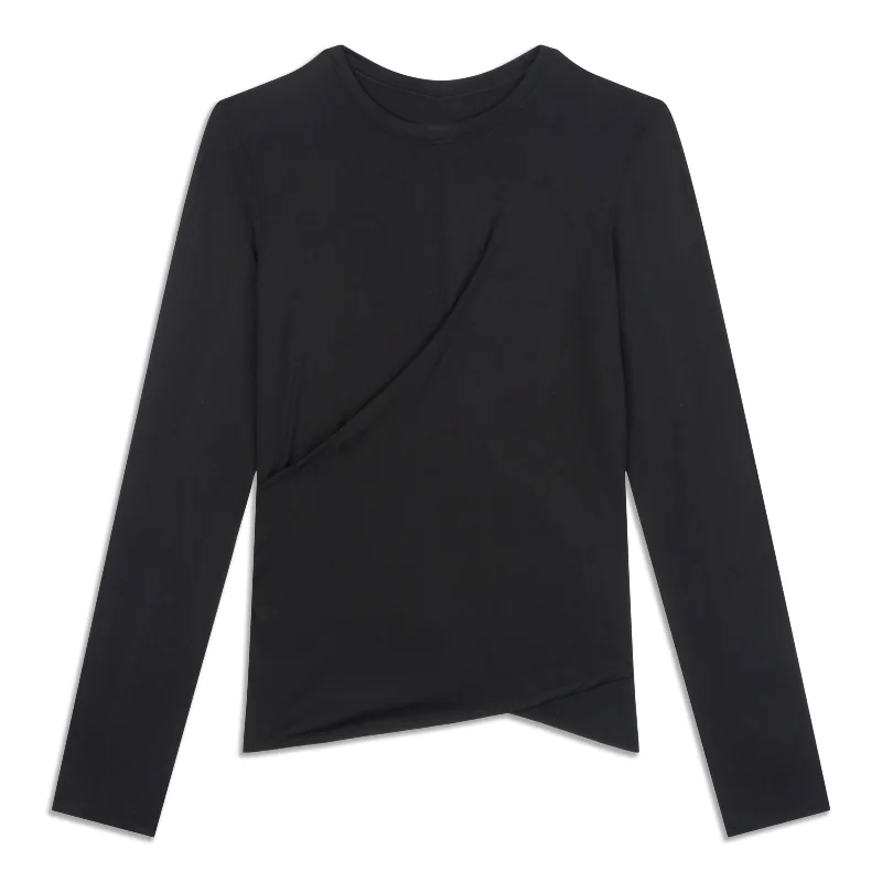 Light SmoothCover Wrap-Front Long-Sleeve Shirt - Resale