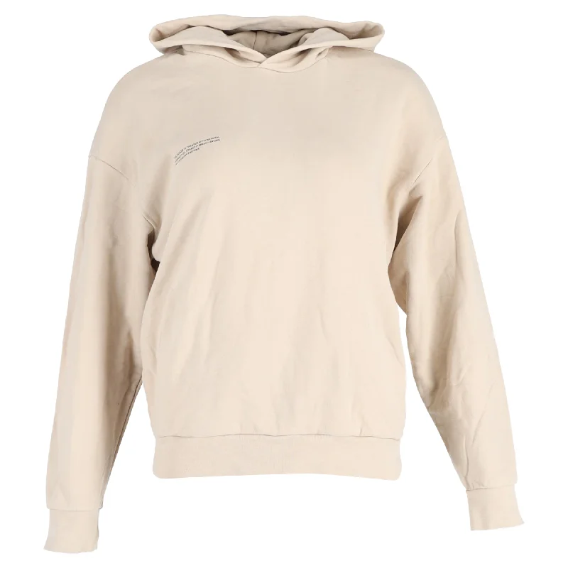 Pangaia  365 Hoodie in Beige Cotton