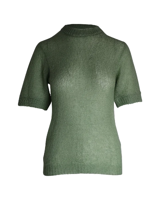 Prada Knit Top in Green Cashmere