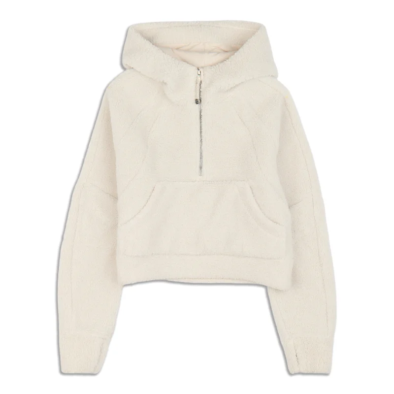 Scuba Oversized Half-Zip Fleece Hoodie