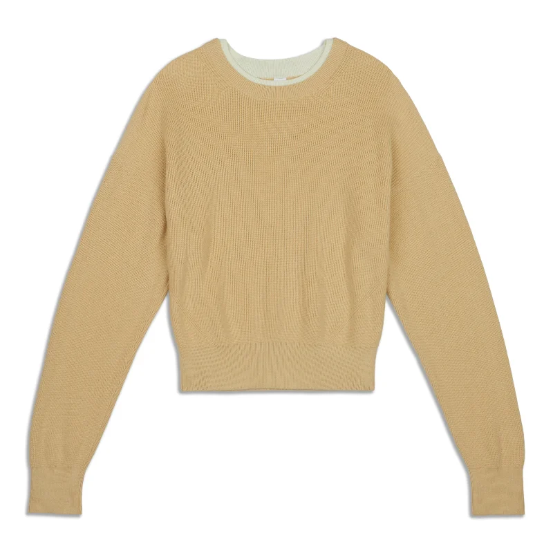 Waist Length Crewneck Sweater - Resale