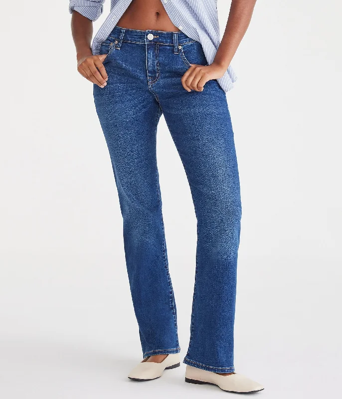 Aeropostale Curvy Mid-Rise Bootcut Jean