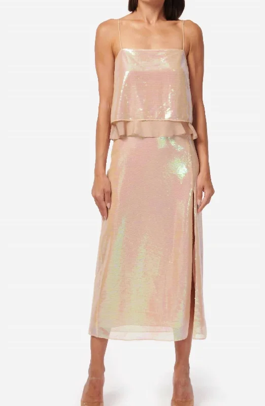 Artemis Skirt In Opal Sequin