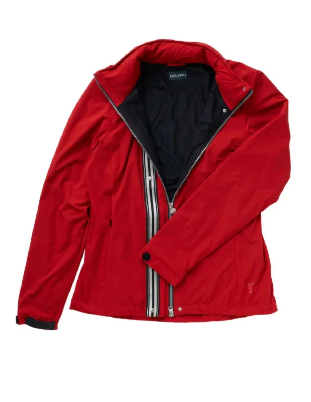 The Glenda Jacket In Red