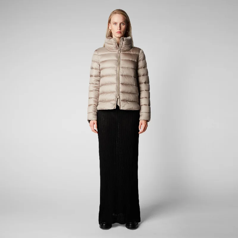 Women's Elsie Puffer Jacket In Pearl Grey