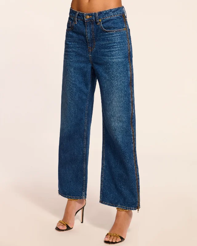 Kianna Low-Rise Zipper Jean