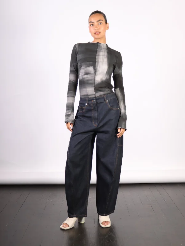 Petite Sid Jeans in Indigo Denim by Tibi